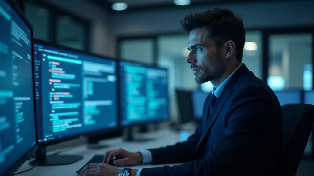 Cybersecurity monitoring dashboard s červenými varováními bezpečnostních hrozeb